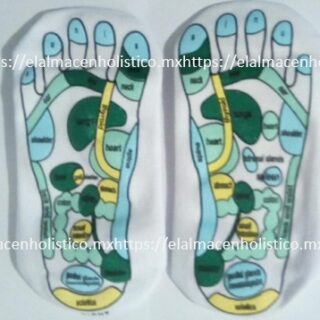 PAR DE CALCETIN CON PUNTOS REFLEXOLOGIA - 20168