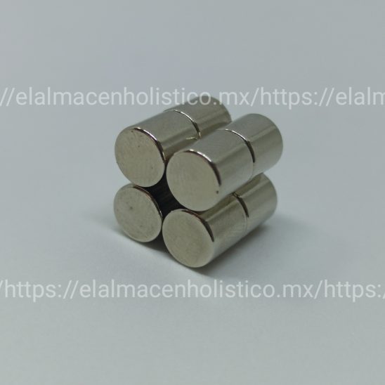 304 - IMAN DE NEODIMIO SIN FORRO 7x7 12000 G. (8 PIEZAS)