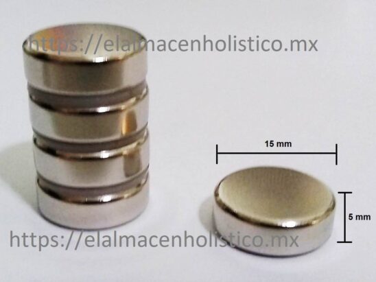310 - IMAN DE NEODIMIO SIN FORRO 15x5 12000 G. (5 PIEZAS) - Image 5