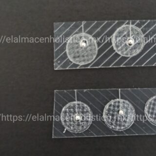 BALIN PLATA  PARCHE TRANSPARENTE (500 piezas) 70176