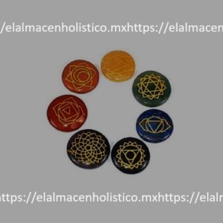 KIT DE CUARZOS PARA CHAKRAS CON SIMBOLOS - 50532
