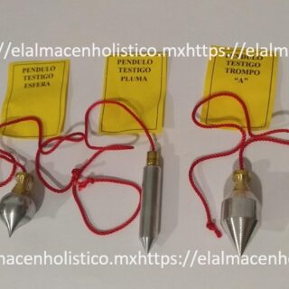 PENDULO PLATA TESTIGO CORDON ROJO - 90003