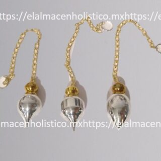 PENDULO PLATA CON TESTIGO Y CADENA -  VARIOS TIPOS - 90005