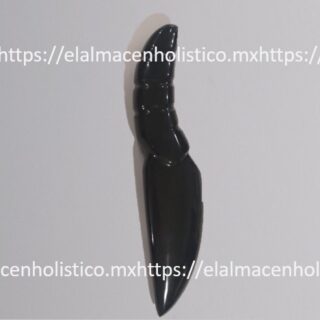 PIEDRA DE OBSIDIANA EN FORMA DE CUCHILLO - 50556