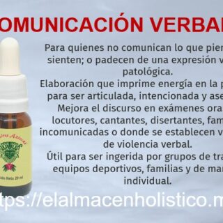 ELIXIR COMBINADO COMUNICACION VERBAL 20 ml