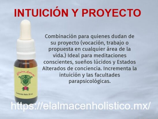 ELIXIR COMBINADO INTUICION Y PROYECTO  20 ml