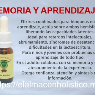 ELIXIR COMBINADO MEMORIA Y APRENDIZAJE 20 ml