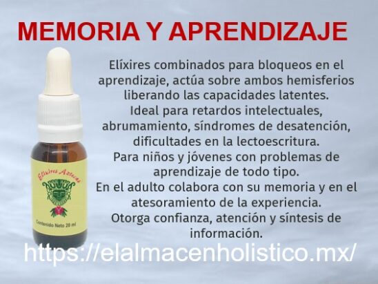 ELIXIR COMBINADO MEMORIA Y APRENDIZAJE 20 ml
