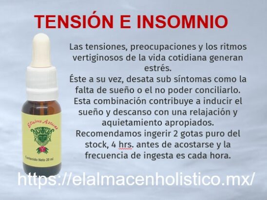 ELIXIR COMBINADO TENSION E INSOMNIO 20 ml