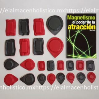608 - KIT DE 24 IMANES DE FERRITA Y UN LIBRO DE MAGNETISMO